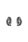 ALESSANDRA RICH ALESSANDRA RICH EMBELLISHED SHELL EARRINGS