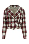 Alessandra Rich Embroidered Tweed Blazer