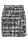 Alessandra Rich Embroidered Tweed Mini Skirt