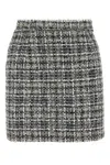 Alessandra Rich Embroidered Tweed Mini Skirt