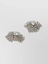 ALESSANDRA RICH EXQUISITE CRYSTAL-EMBELLISHED METALLIC EARRINGS