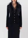 Alessandra Rich Feather Trim V-neck Knitwear