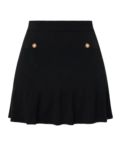 Alessandra Rich Flared Skirt In Black