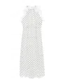 Alessandra Rich Sleeveless Maxi Dress In White