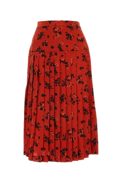 Alessandra Rich Floral In Red