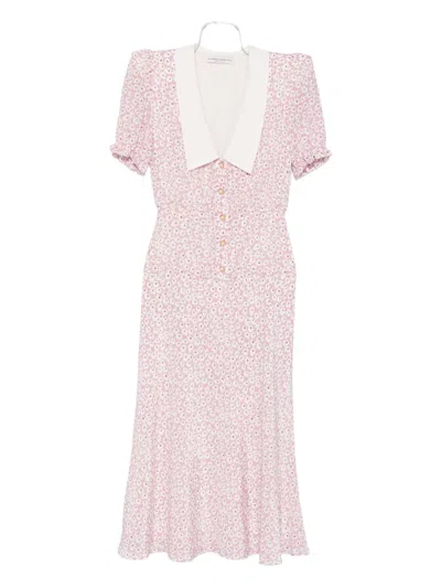 Alessandra Rich Floral-print Midi Dress