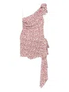 Alessandra Rich Floral-print Mini Dress In Multi