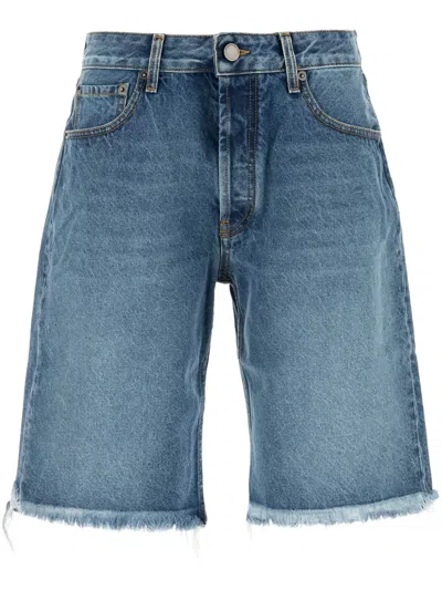 ALESSANDRA RICH FRAYED HEM BERMUDA SHORTS