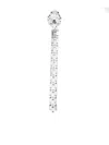 Alessandra Rich Crystal Embellished Fringed Dangling Earrings In Metallic