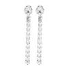 Alessandra Rich Silver Fringed Earrings In Metallic