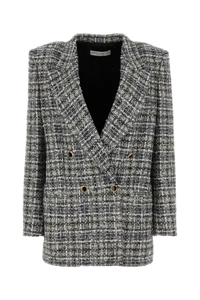 ALESSANDRA RICH ALESSANDRA RICH EMBROIDERED TWEED OVERSIZE BLAZER