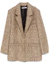 Alessandra Rich Glittered Blazer In Black