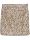 Alessandra Rich Lurex Tweed Mini Skirt In Black