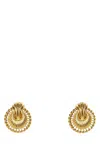Alessandra Rich Metal Earrings With Embellished Texture And Textured Finish
