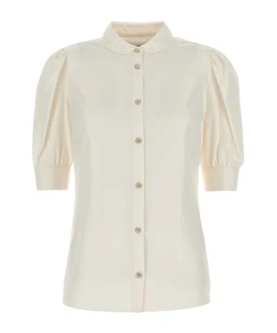 Alessandra Rich Half Sleeved Satin Shirt