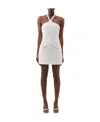 Alessandra Rich Halterneck Minidress In Multicolor