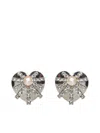 ALESSANDRA RICH ALESSANDRA RICH HEART EMBELLISHED EARRINGS