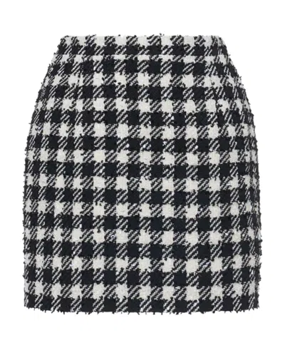 ALESSANDRA RICH ALESSANDRA RICH HOUNDSTOOTH PATTERN MINI SKIRT