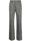 Alessandra Rich High-waisted Tailored Trousers In Black
