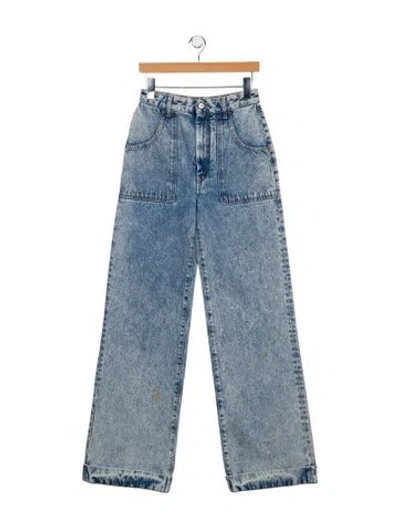 Pre-owned Alessandra Rich High-rise Wide Leg Jeans In Blue