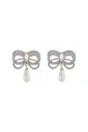Alessandra Rich Hypoallergenic Brass Earrings In Silver