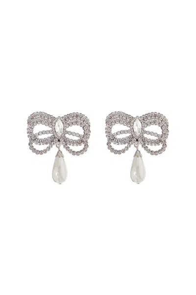 ALESSANDRA RICH EMBELLISHED METAL EARRINGS