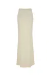 Alessandra Rich Ivory Stretch Crepe Skirt In Multi