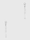 Alessandra Rich Silver Fringed Earrings In Gray