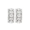 Alessandra Rich Crystal-embellished Rectangular Earrings In Silver