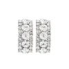 Alessandra Rich Crystal-embellished Rectangular Earrings In Silver