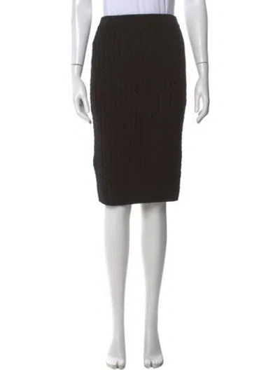 Pre-owned Alessandra Rich Knee-length Skirt In Black