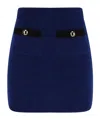 Alessandra Rich Mini Skirt In Blue