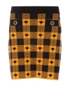 Alessandra Rich Knitted Mini Skirt In Brown