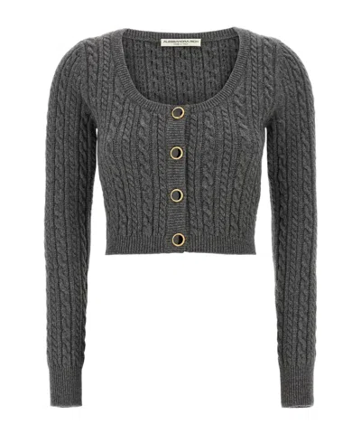 ALESSANDRA RICH ALESSANDRA RICH KNITTED CROPPED CARDIGAN