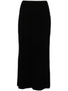 Alessandra Rich Cable-knit Maxi Skirt In Black