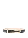 Alessandra Rich Leather Belt In Black