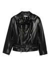 Alessandra Rich Leather Biker Jacket