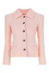 ALESSANDRA RICH LIGHT PINK TWEED BLAZER