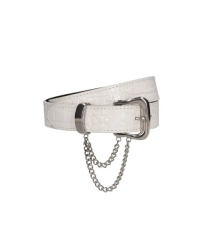 Alessandra Rich Logo Belt In Multi
