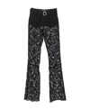Alessandra Rich Logo Casual Pants In Black
