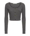 Alessandra Rich Wool Knitted Cardigan