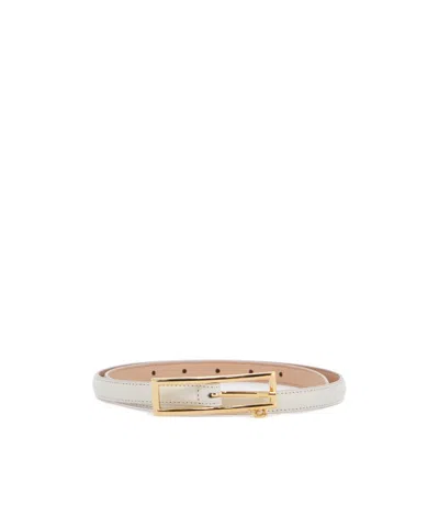 ALESSANDRA RICH ALESSANDRA RICH LOGO CHARM BUCKLE SLIM BELT