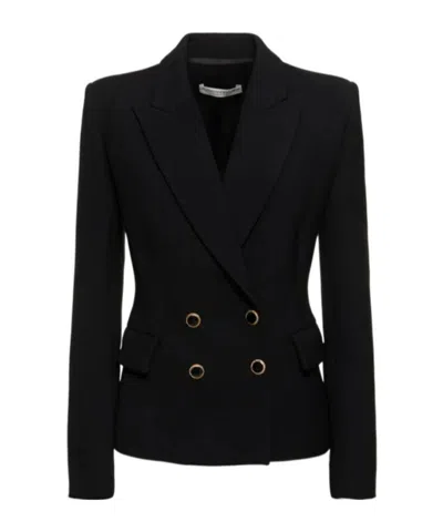 Alessandra Rich Logo V-neck Blazer In Multi