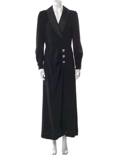 Pre-owned Alessandra Rich Long Dress In Black