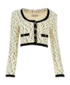 Alessandra Rich Long-sleeved Casual Jacket In Nude