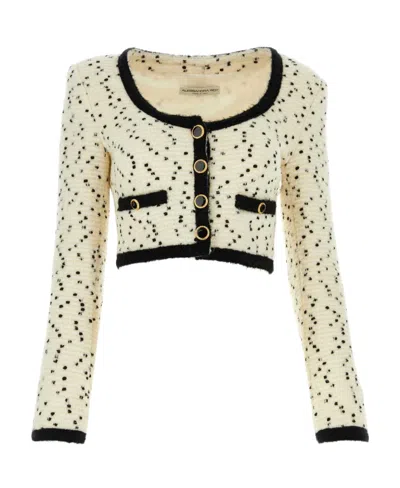 Alessandra Rich Long-sleeved Casual Jacket In Nude