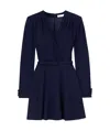 Alessandra Rich Long-sleeved Dress In Blue