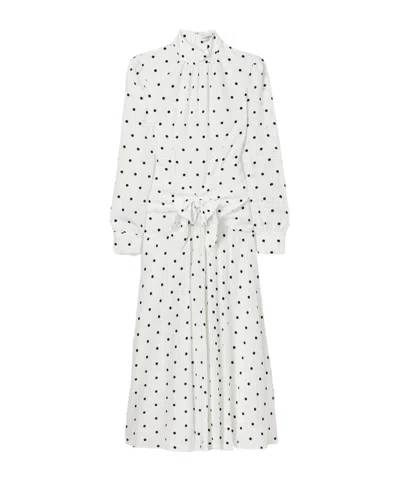 Alessandra Rich Long-sleeved Dress In White