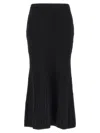 Alessandra Rich Knitted Wool Maxi Skirt