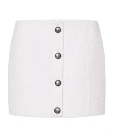 Alessandra Rich Low-rise Miniskirt In Gray